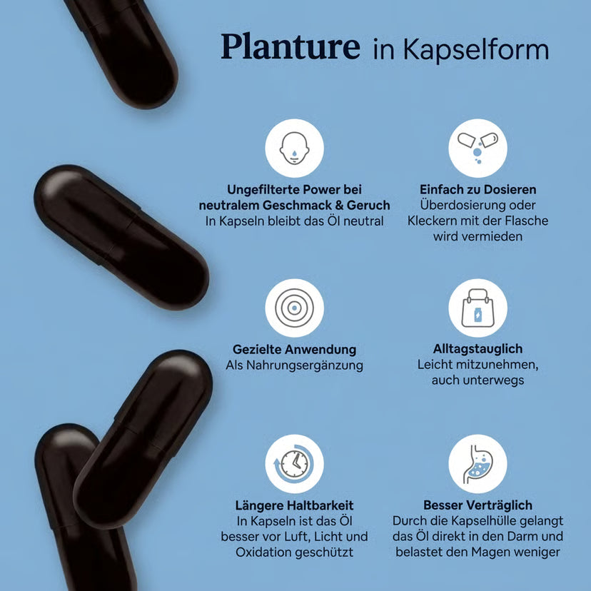 Schwarzkümmelöl Kapseln - Vegan